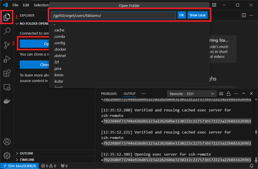 vscode directory